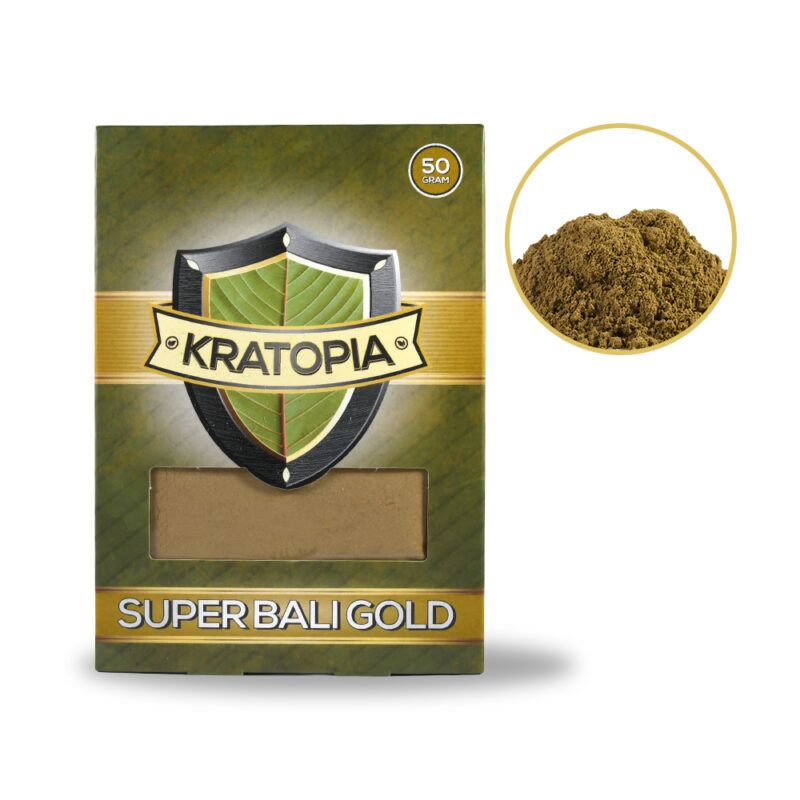 Verpakking van Super Bali Gold Kratom