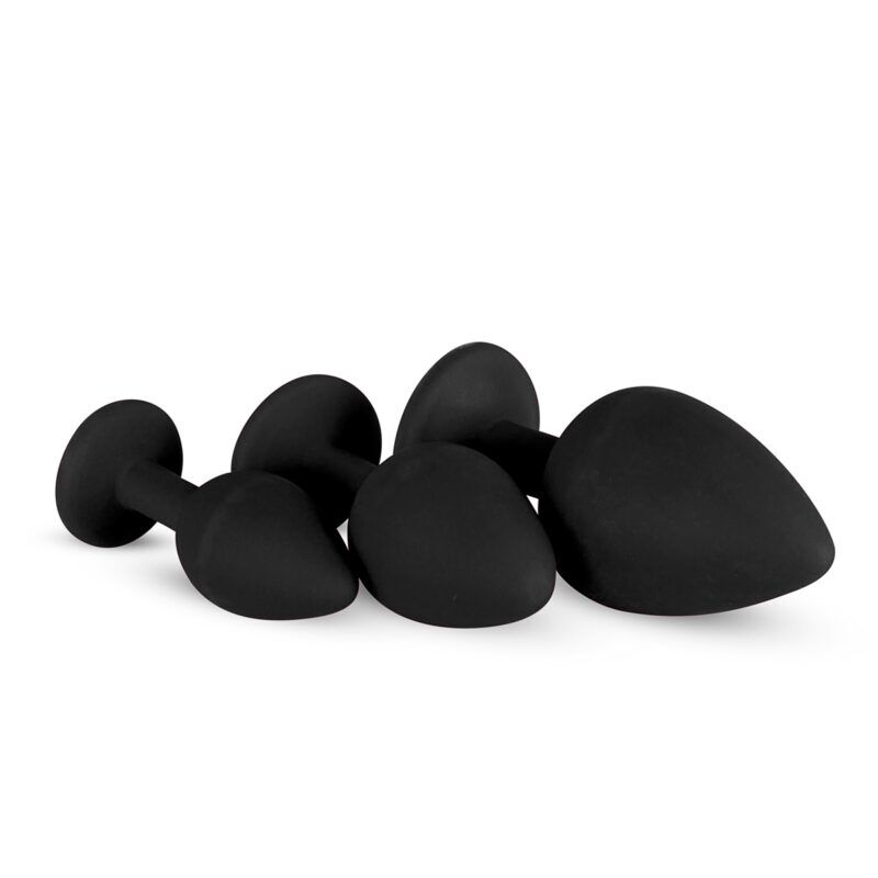 Diamond Plug Set – 3-delige Siliconen Buttplugs met Diamant