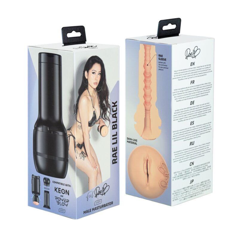 Kiiroo - Feel Rae Lil Black Masturbator - Zwart Kiiroo - Feel Rae Lil Black Masturbator - Zwart