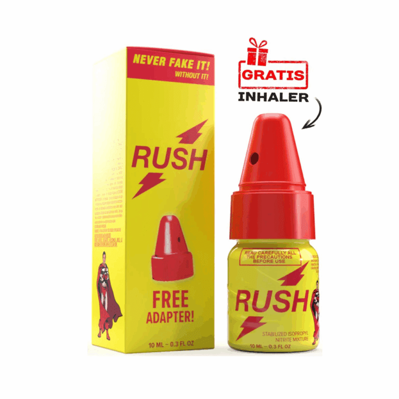 Rush Original Classic Poppers met Inhaler 10 ml Rush Original Classic Poppers met Inhaler 10 ml
